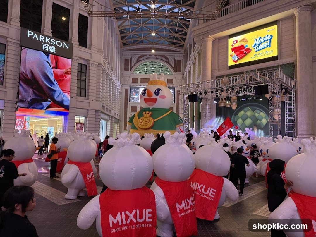 Inflatable Characters at an Event
