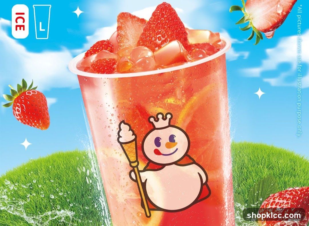 Strawberry Drink Advertisement