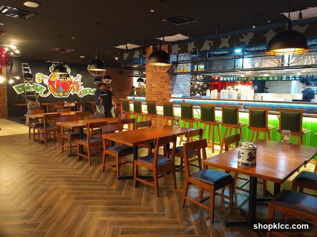 Restaurant Interior with Bar Area