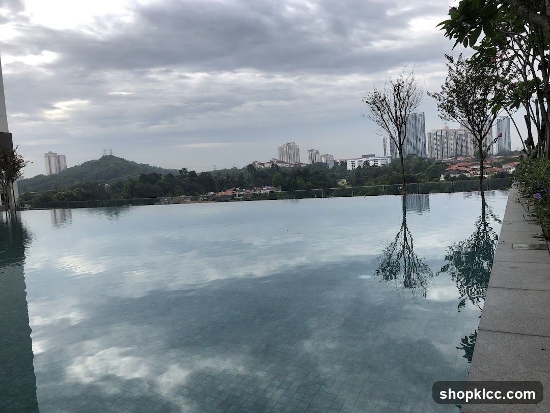 Infinity Pool View with Cityscape
