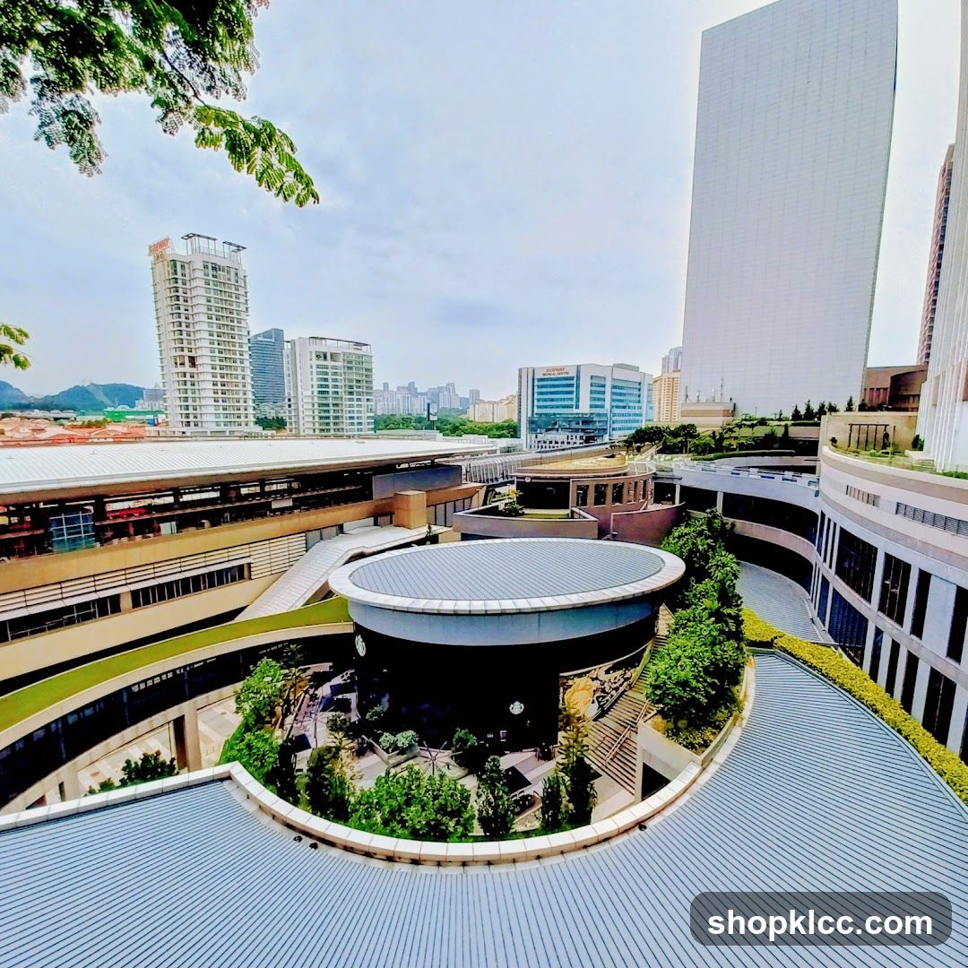 Urban Rooftop View with Modern Architecture