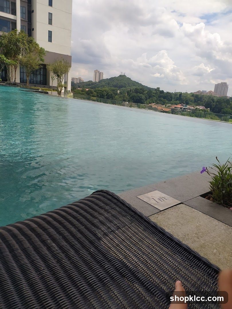 Poolside View with Lounge Chair