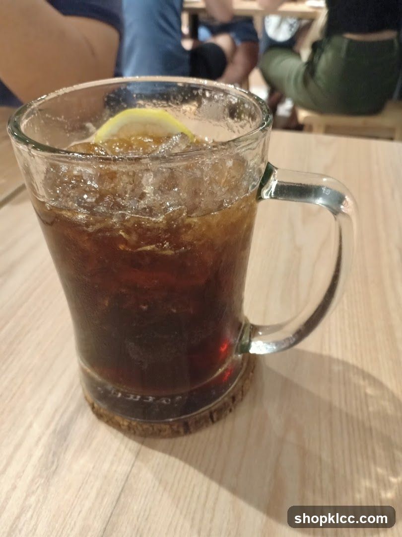 Iced Coffee with Lemon Slice