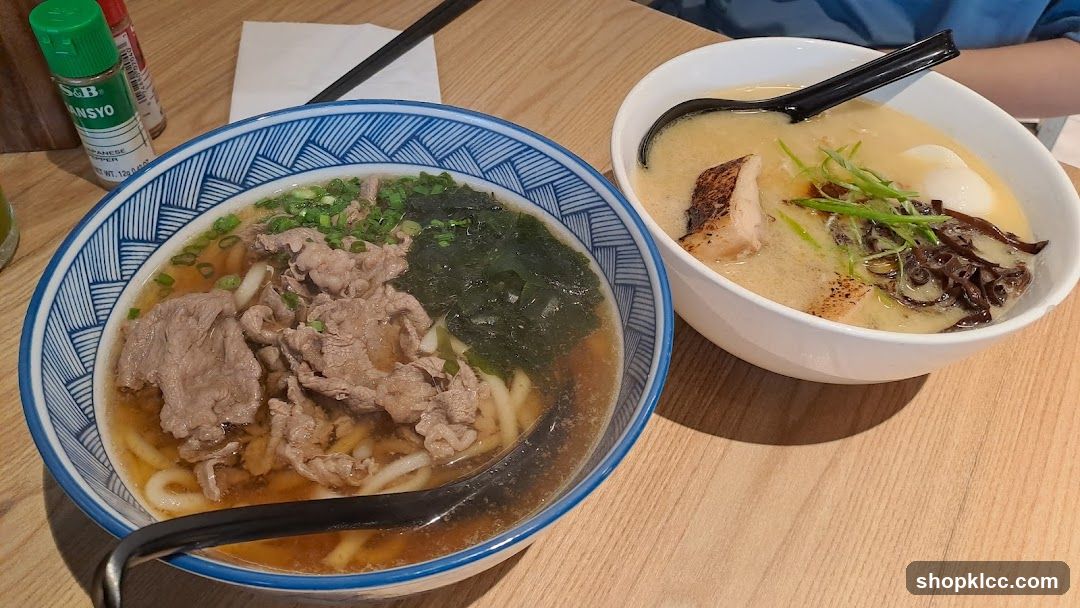 Ramen Bowls on Wooden Table