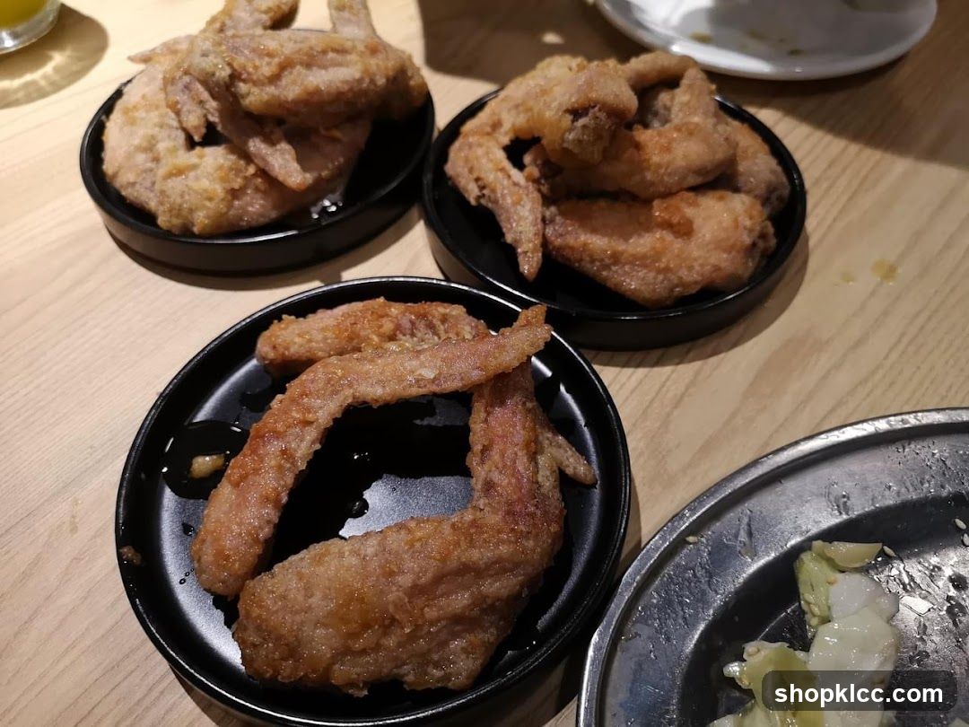 Fried Chicken Wings on Table