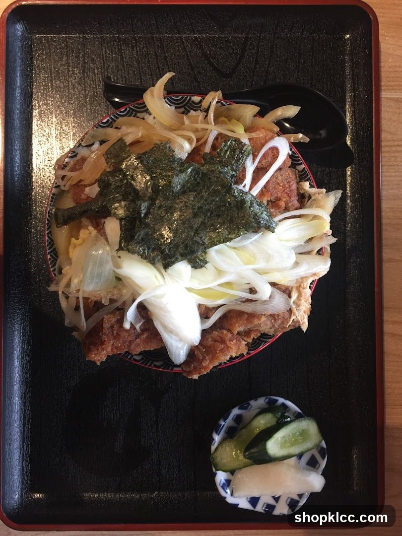 Katsu Don with Tofu and Pickles