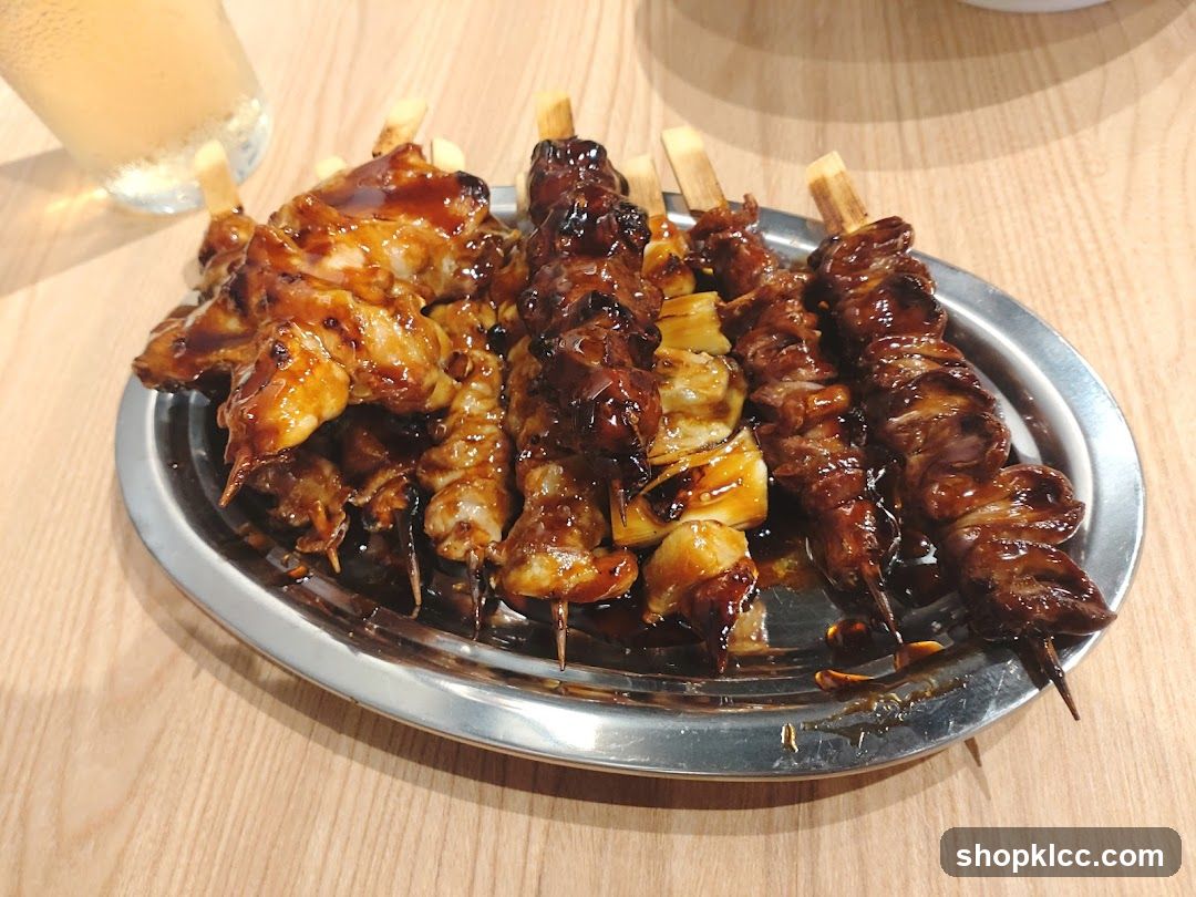 Grilled Skewers with Sauce