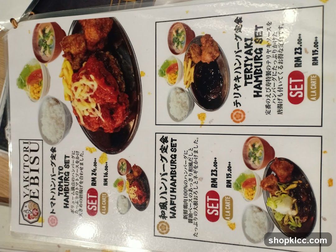 Yakitori Ebisu & Wafu Hamburg Menu