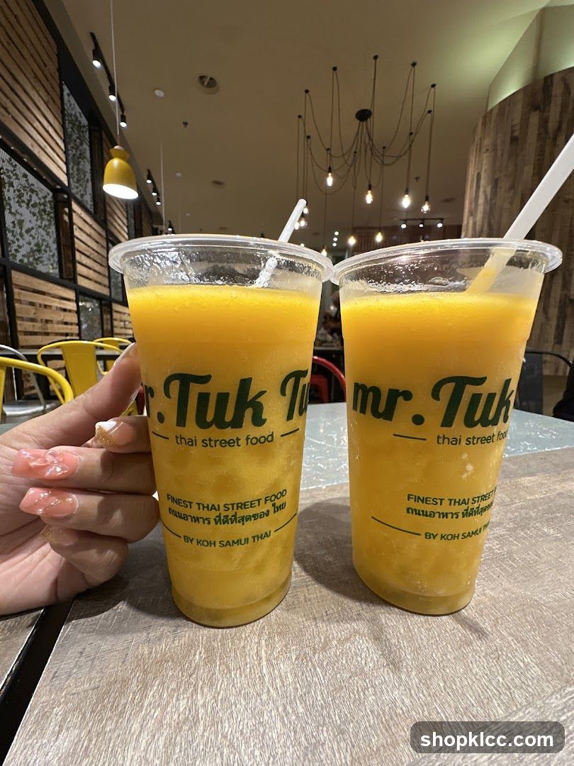 Two Mango Smoothies