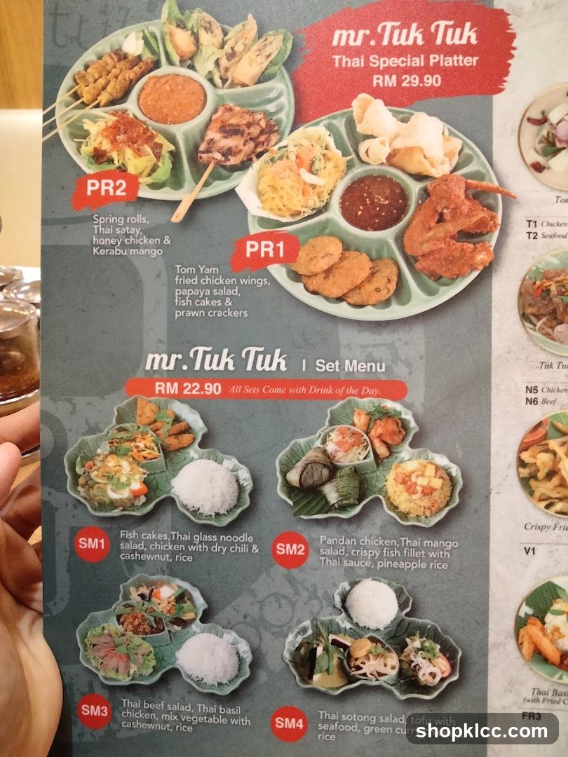 mr. Tuk Tuk Set Menu
