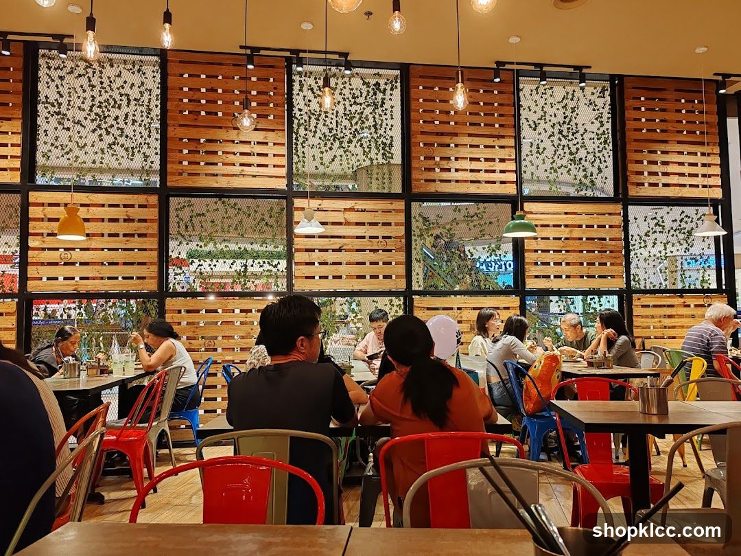 Restaurant Interior with Wooden Decor
