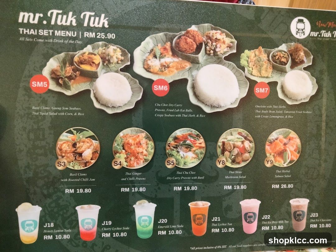 mr. Tuk Tuk THAI SET MENU
