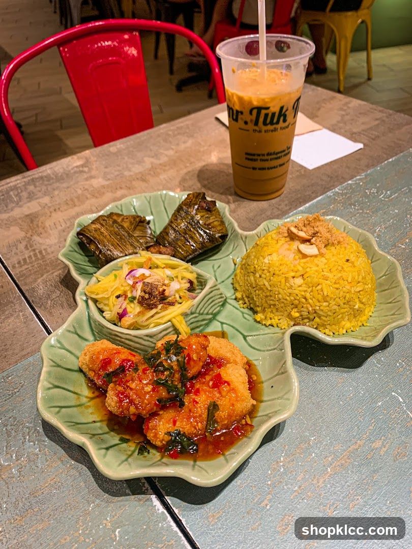 Thai Street Food Platter with Drink