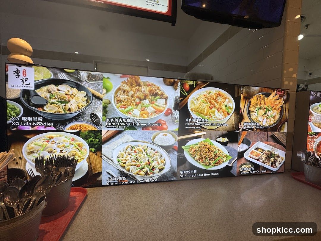 Food Menu Display
