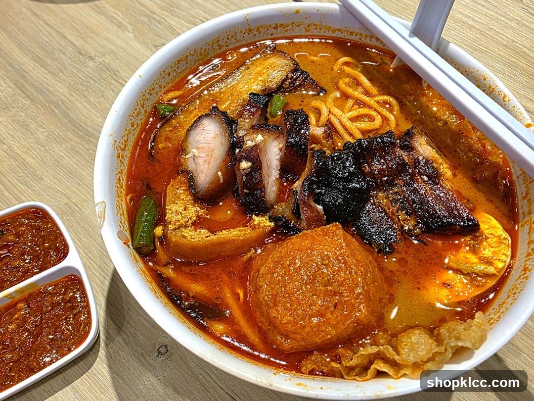 Curry Noodles with Roasted Pork