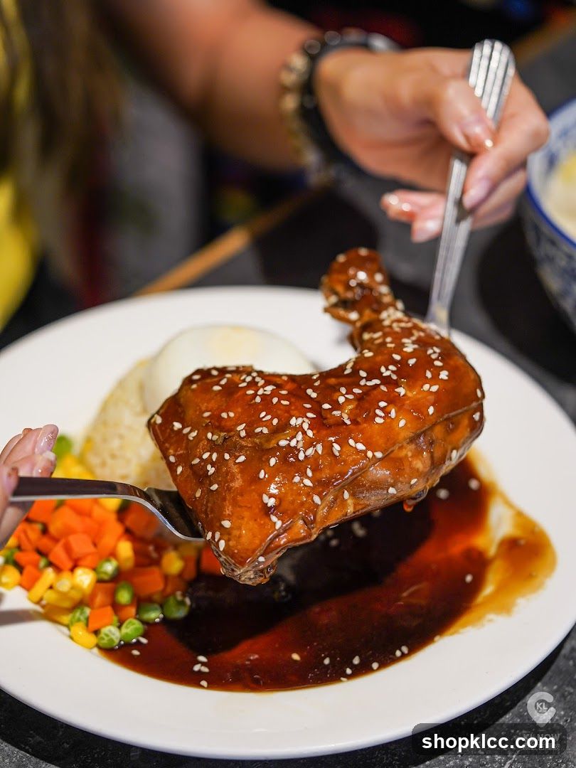 Chicken Leg with Rice and Vegetables