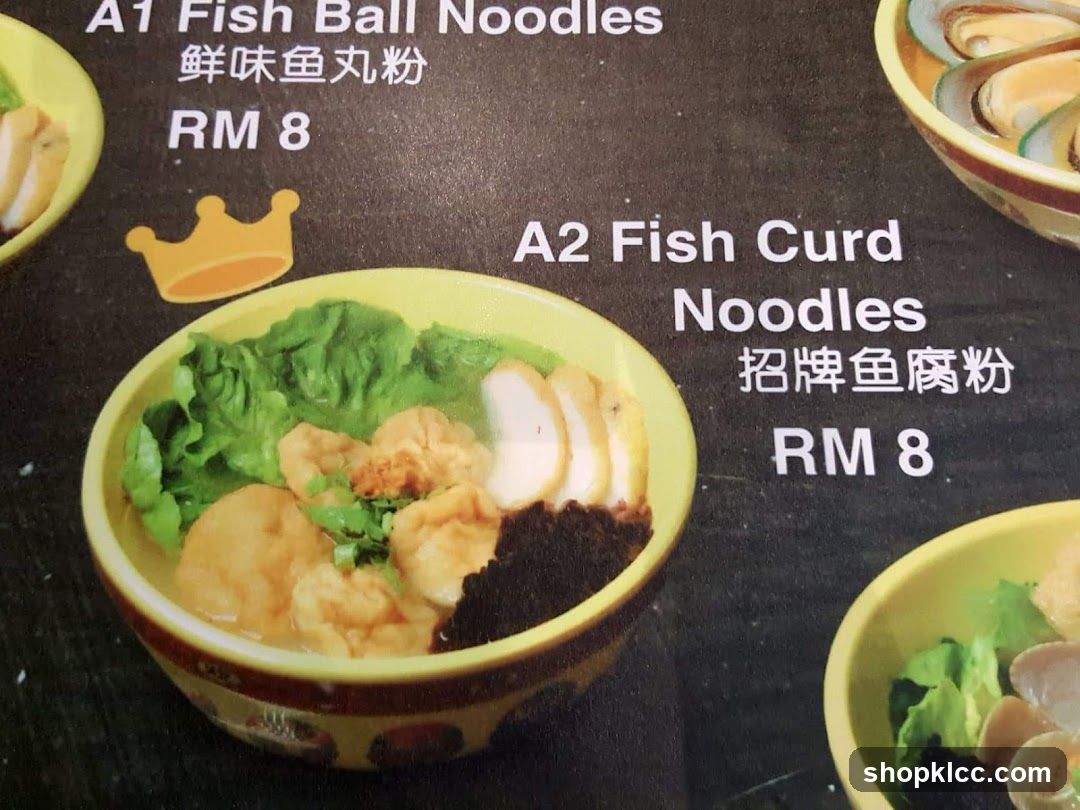 Noodles Menu