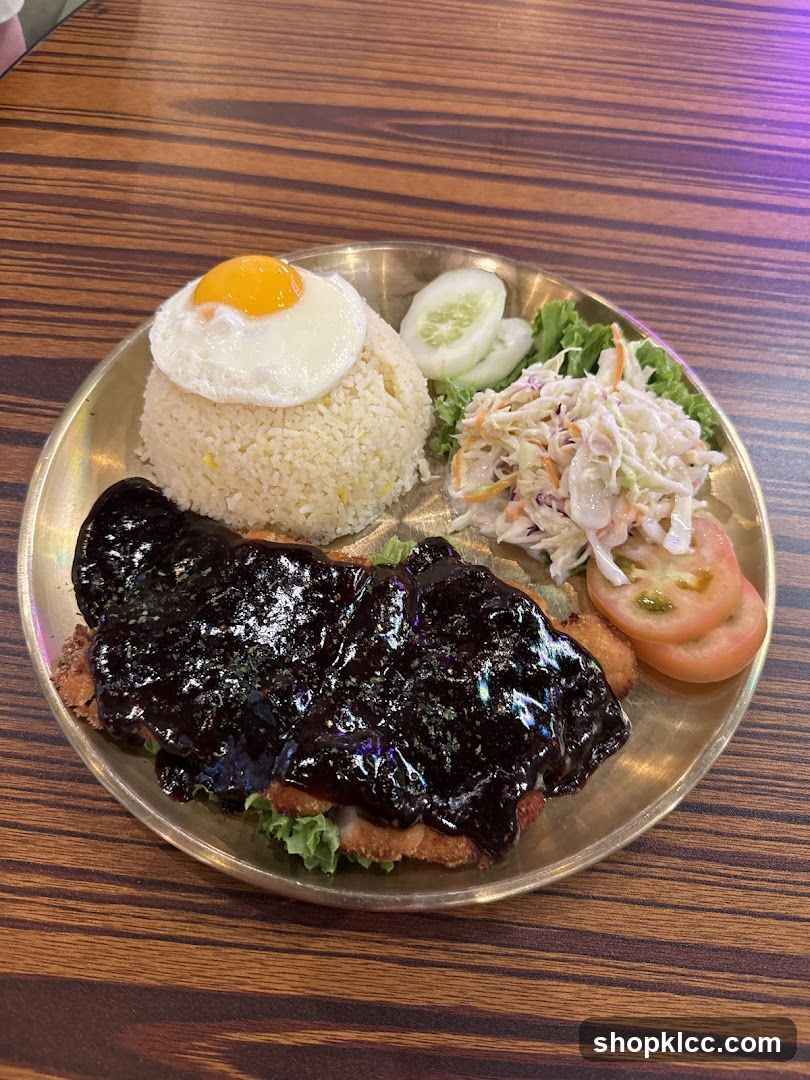 Chicken with Rice and Salad