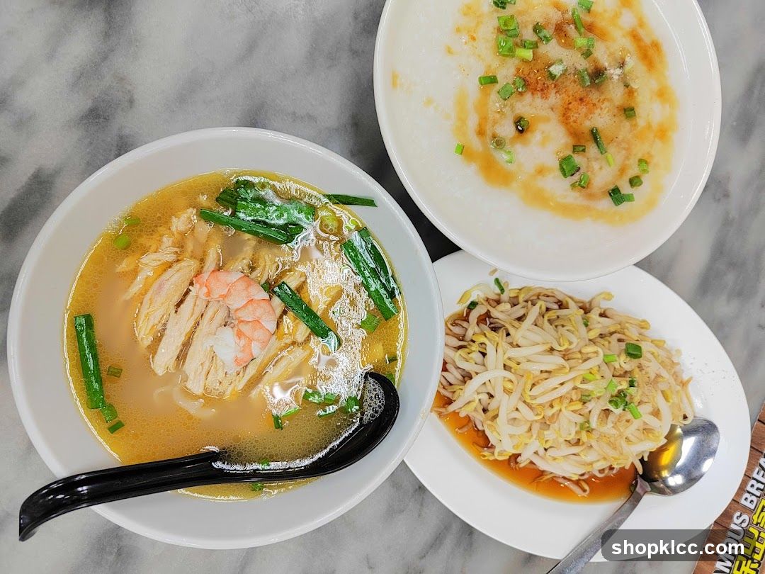 Noodles, Congee, and Bean Sprouts