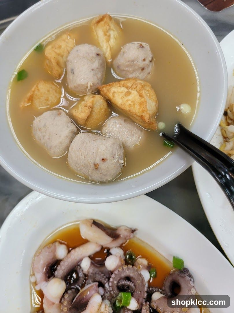Fish Balls and Octopus Appetizer