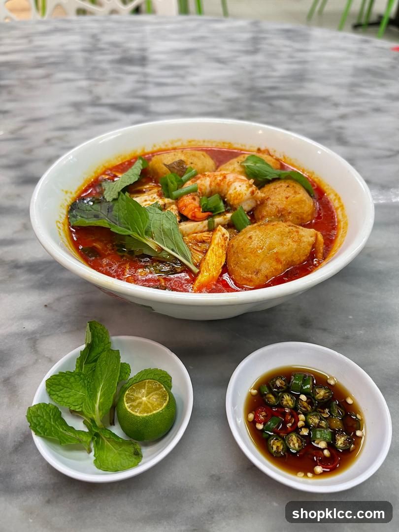 Laksa with Condiments