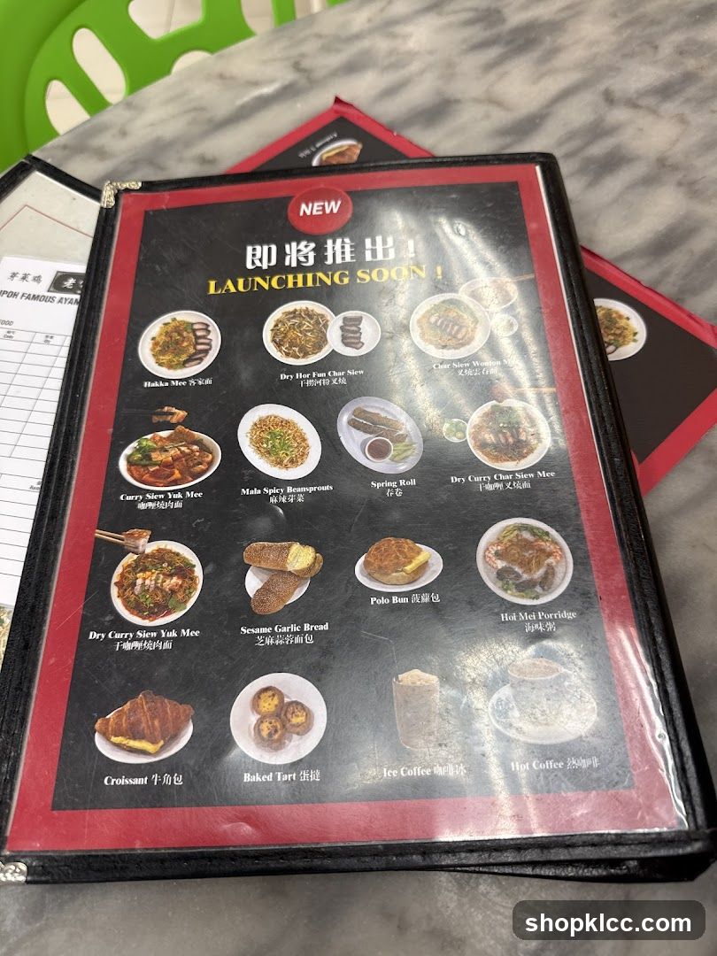 Launching Soon Menu