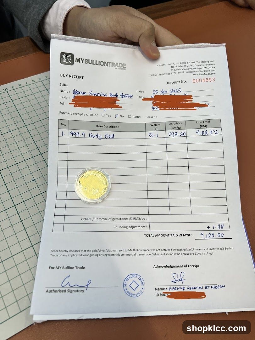Buy Receipt