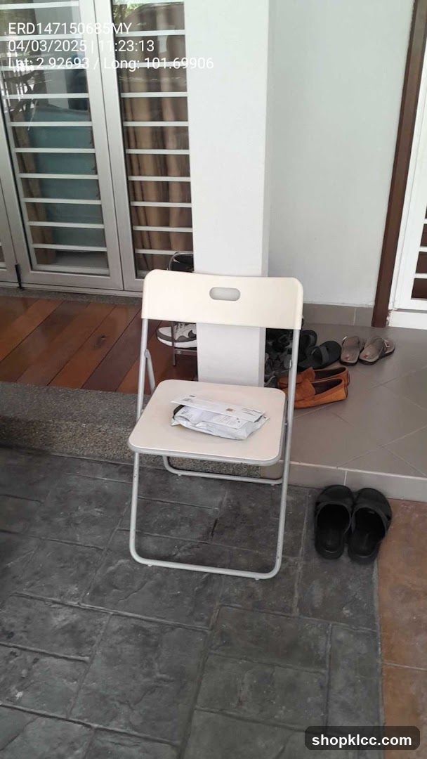Outdoor Seating Area with Shoes