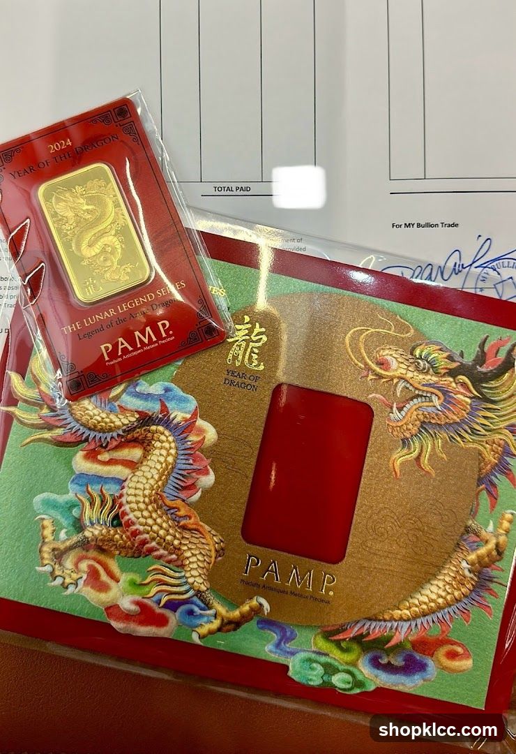 Year of the Dragon Gold Bar