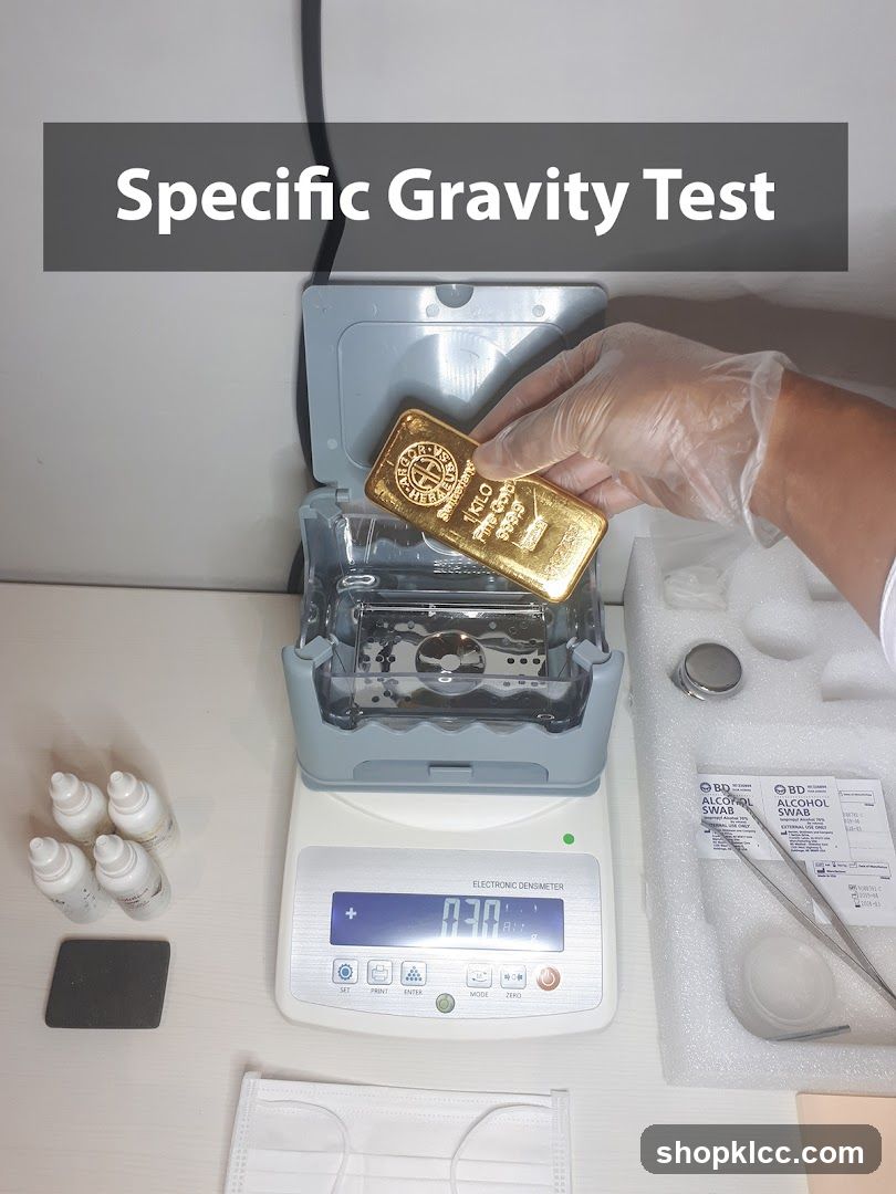Specific Gravity Test Setup