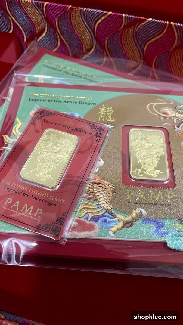 Year of the Dragon PAMP Gold Bars