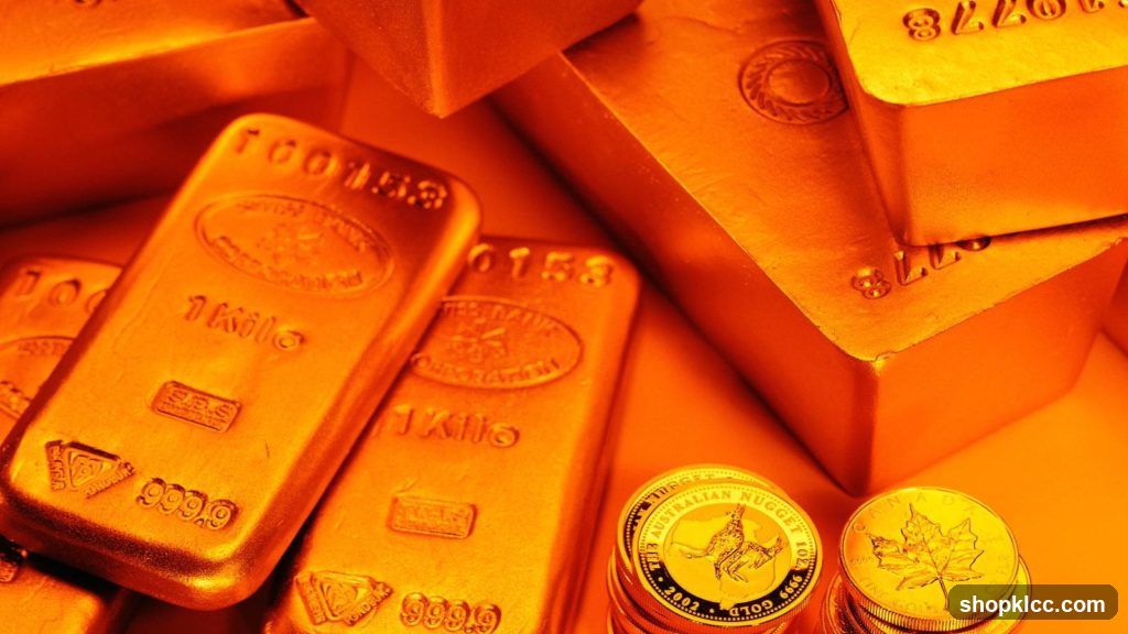 Gold Bars and Coins