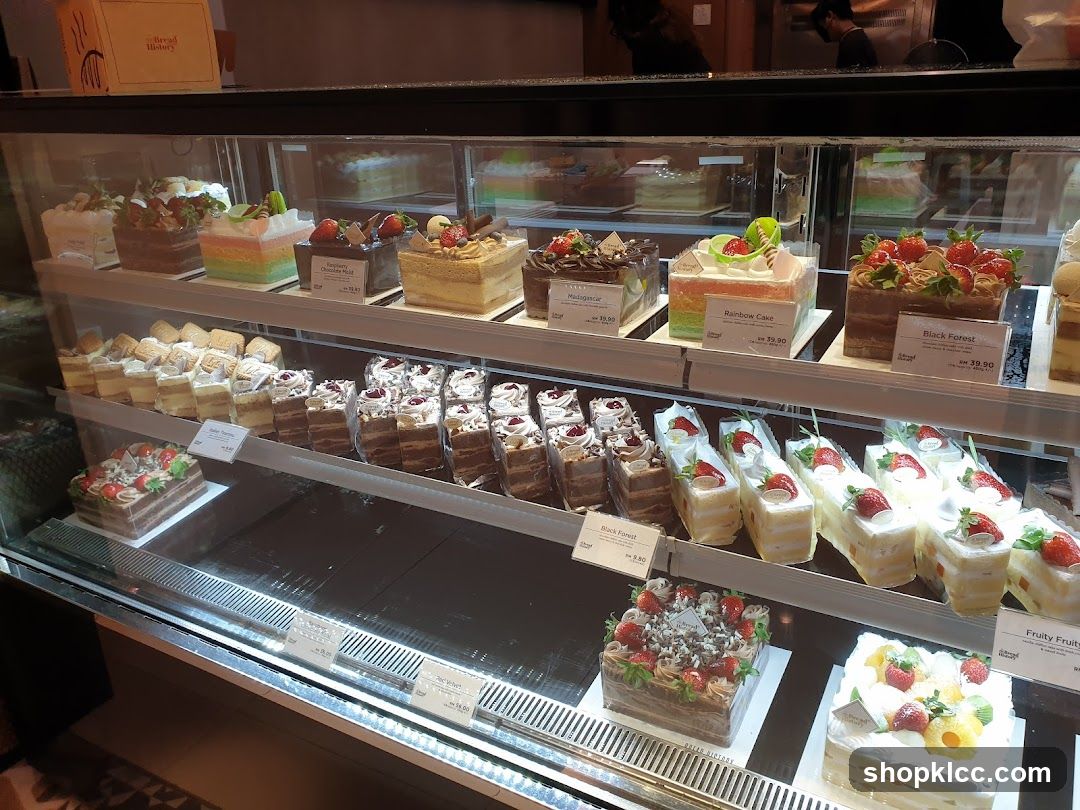 Display Case with Cakes