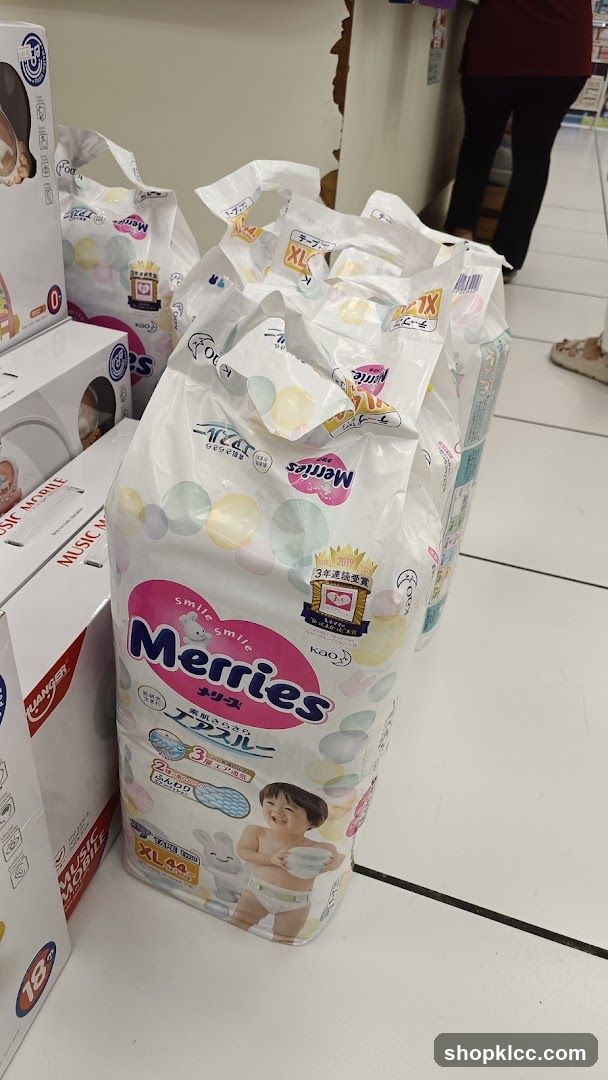 Packs of Merries Diapers