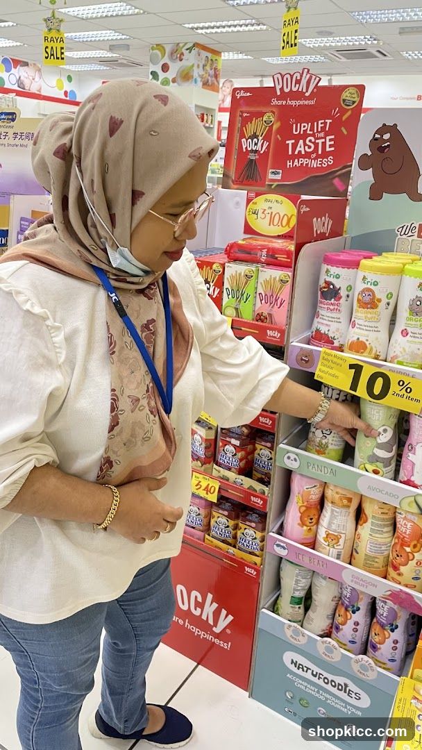 Woman shopping for snacks