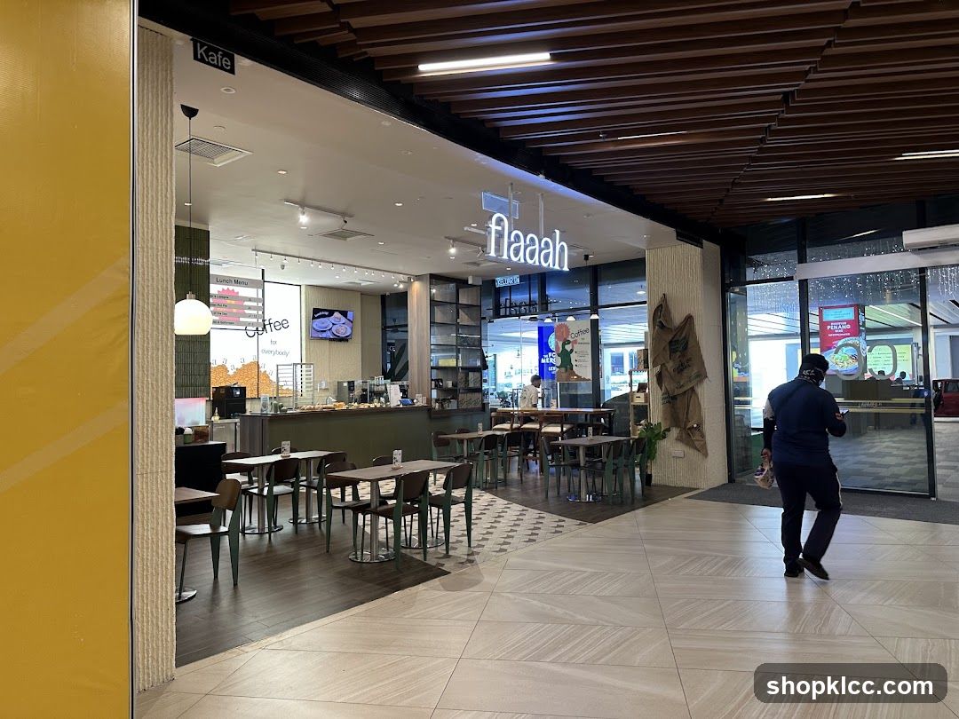 Cafe Interior with Seating and Counter