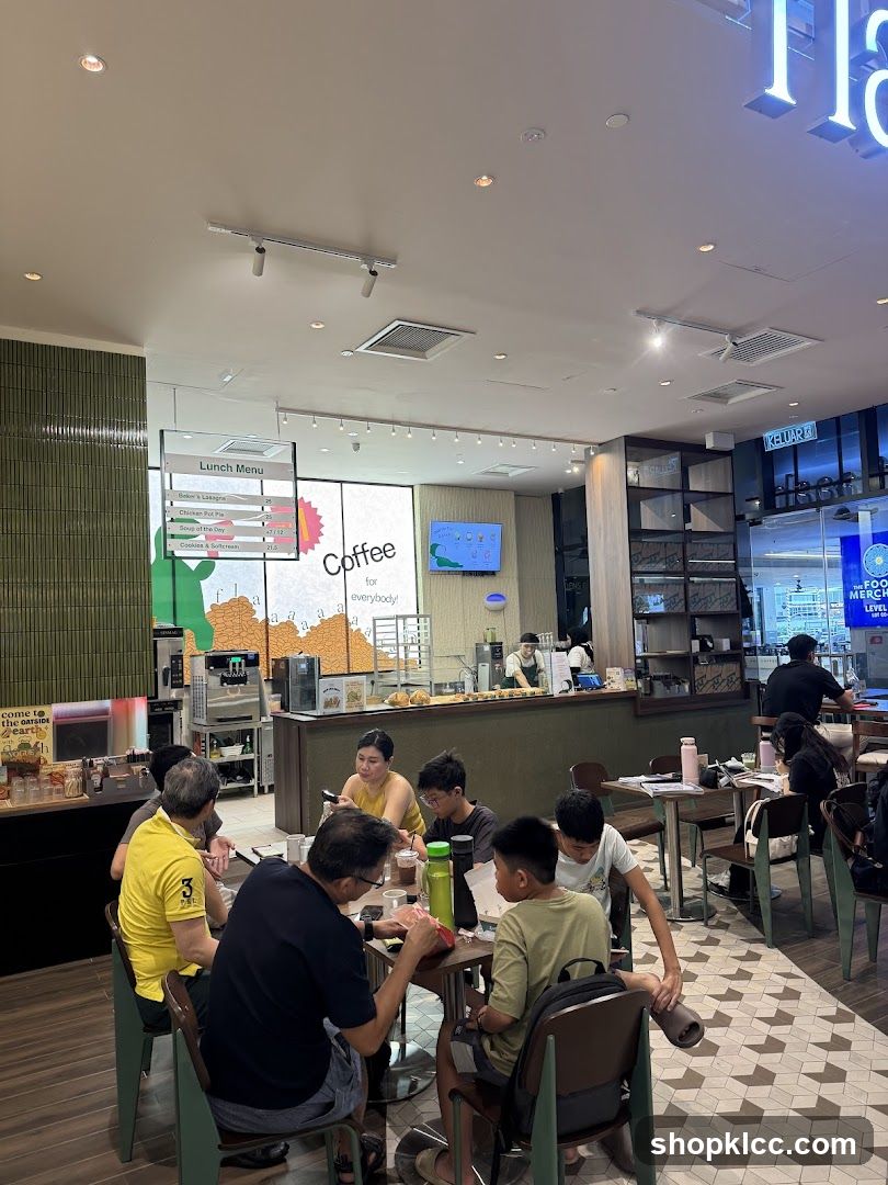 Cafe Interior with Patrons