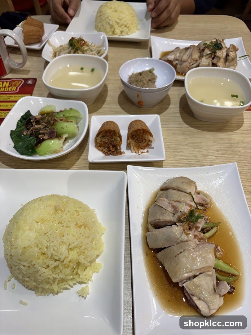 Hainanese Chicken Rice Meal