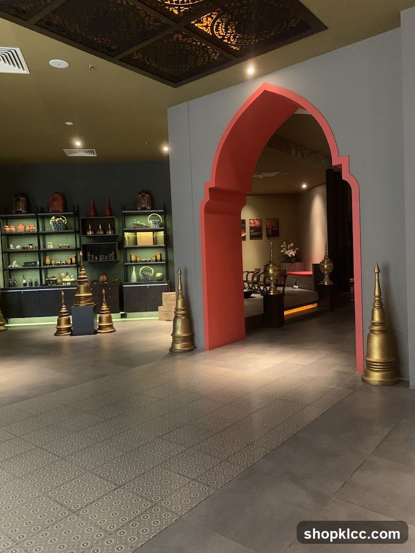 Interior of a shop with decorative items