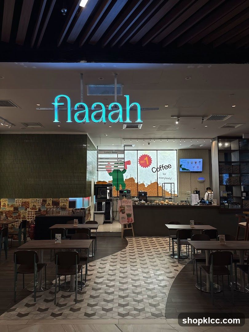 Cafe Interior with Signage