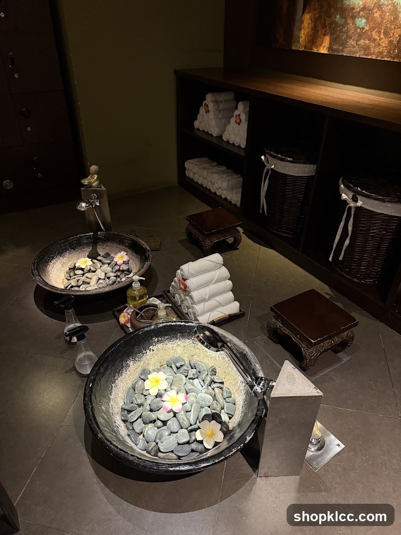 Spa Foot Soak Area