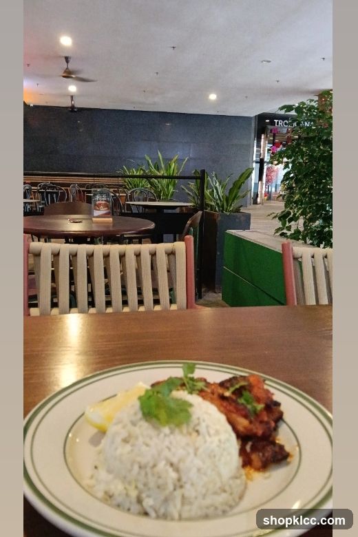 Restaurant Interior with Food
