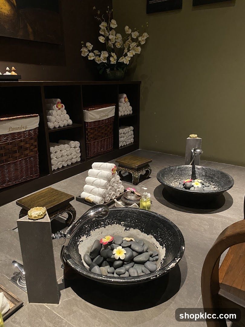 Spa Foot Soak Area