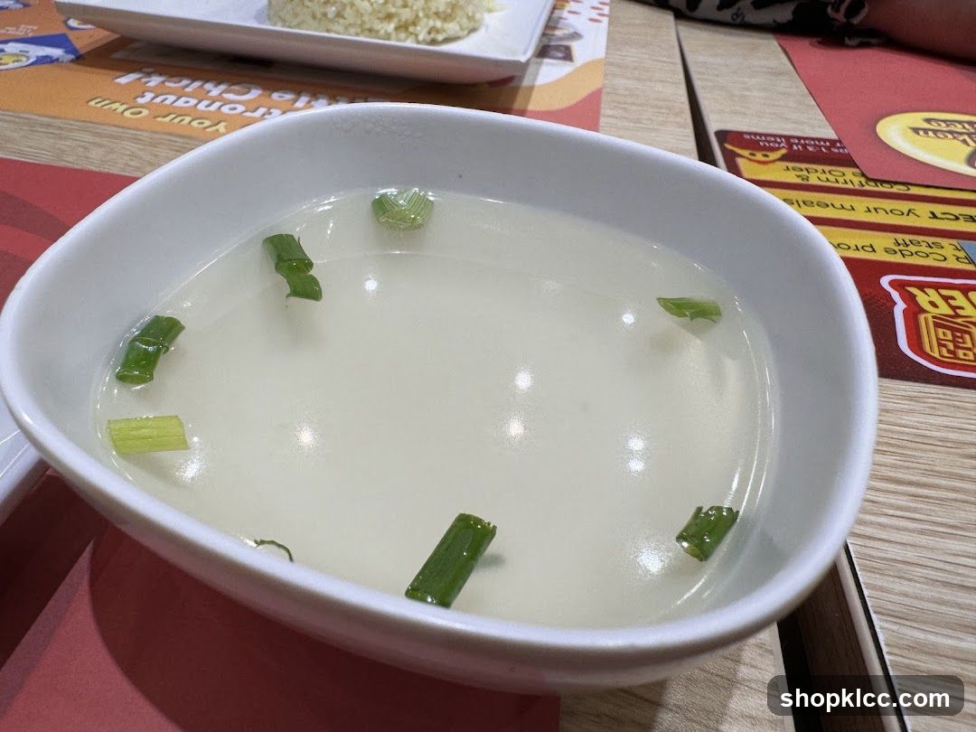 Soup with Scallions
