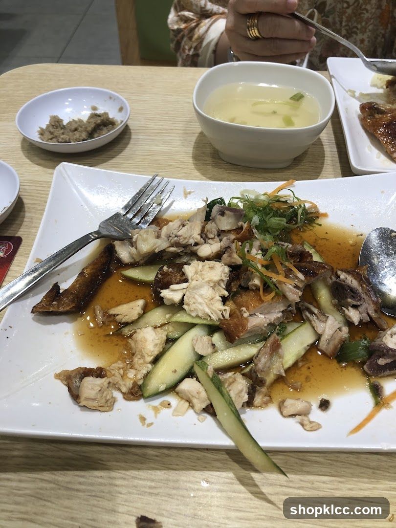Chicken and Cucumber Dish