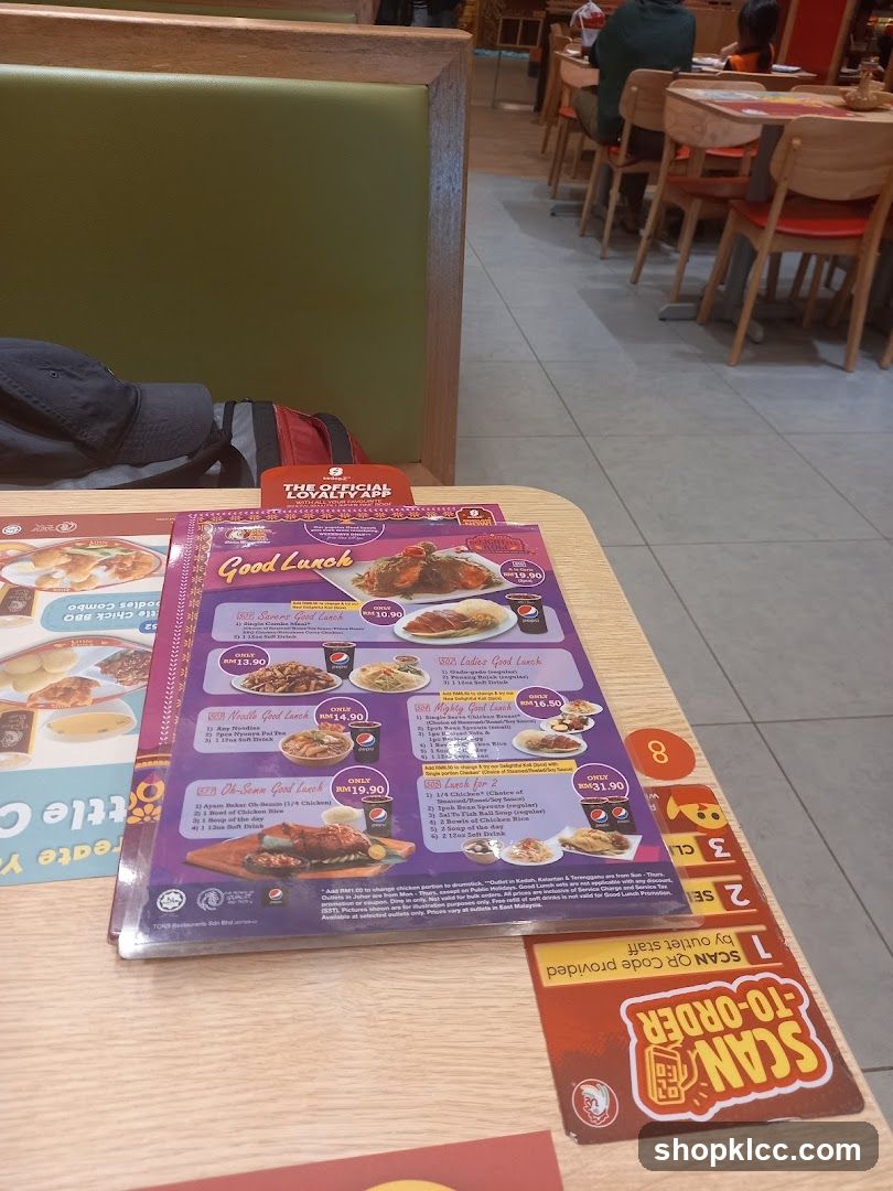 Good Lunch Menu