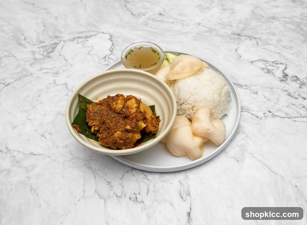 Chicken Rendang with Rice