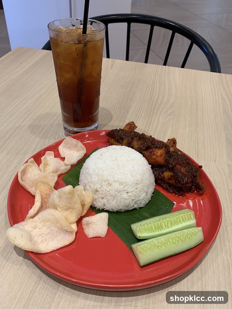 Chicken Rice with Iced Tea