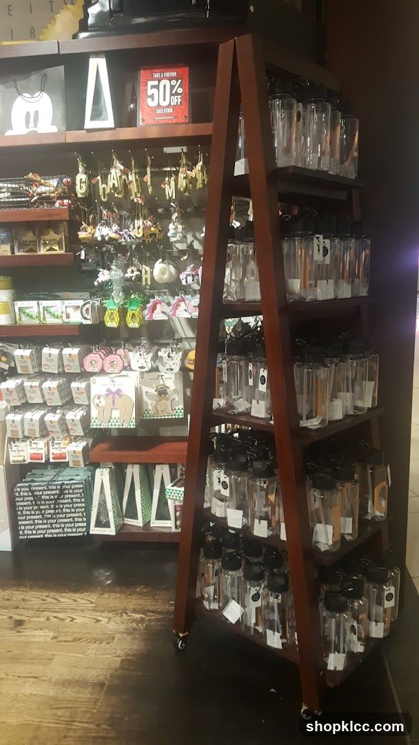 Retail display with various items