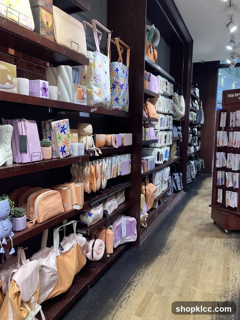 Store Interior with Shelves of Merchandise
